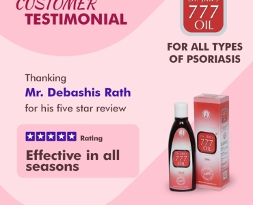 Superior psoriasis treatment with Dr. JRK's 777 oil