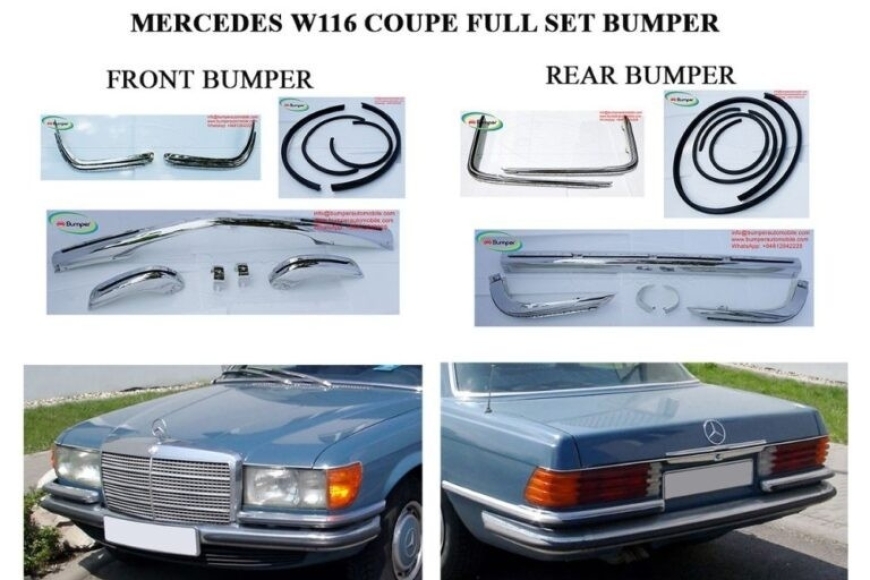 Mercedes W116 EURO style Bumpers (1972-1981) 1